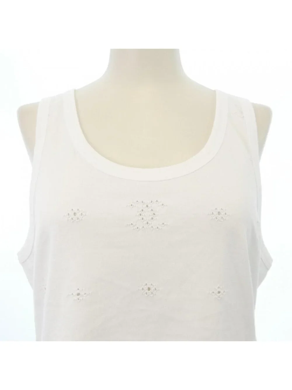 Chanel Tank Top White